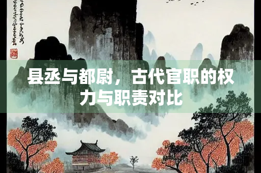 县丞与都尉，古代官职的权力与职责对比