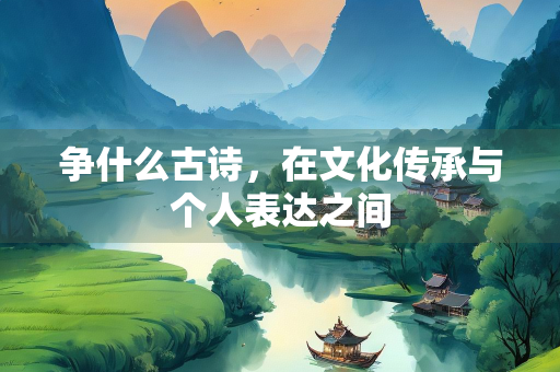 争什么古诗，在文化传承与个人表达之间