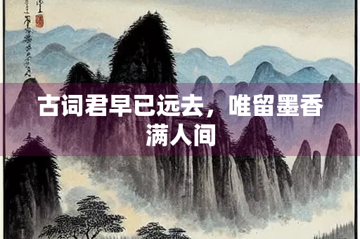 古词君早已远去，唯留墨香满人间