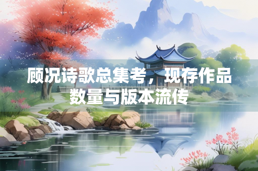 顾况诗歌总集考，现存作品数量与版本流传