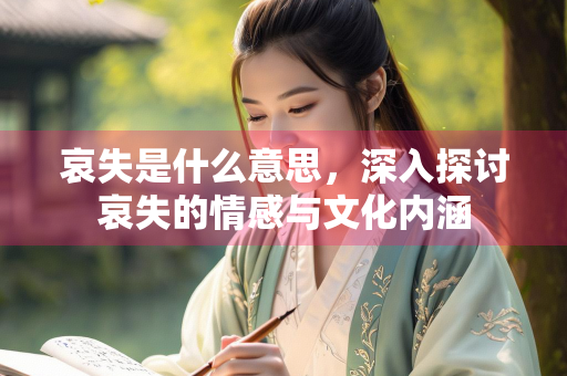 哀失是什么意思，深入探讨哀失的情感与文化内涵