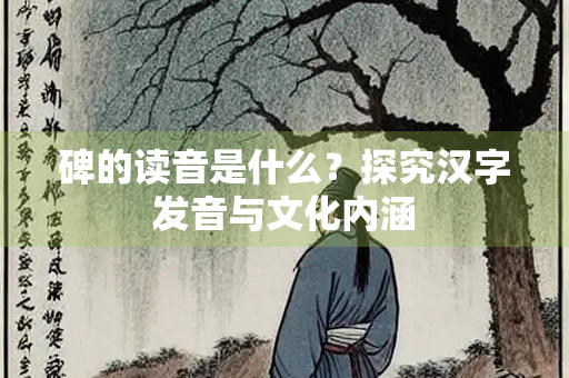 碑的读音是什么？探究汉字发音与文化内涵