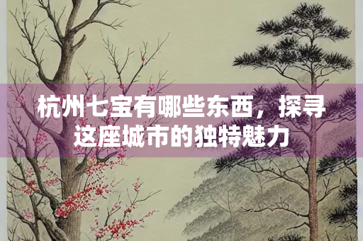 杭州七宝有哪些东西，探寻这座城市的独特魅力