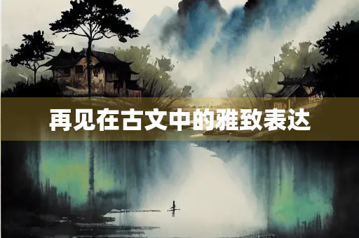 再见在古文中的雅致表达