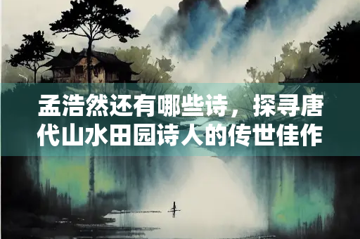 孟浩然还有哪些诗，探寻唐代山水田园诗人的传世佳作