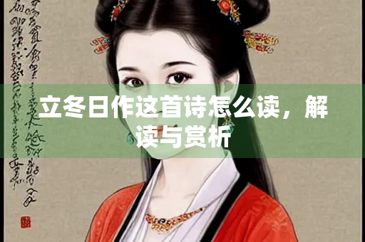 立冬日作这首诗怎么读，解读与赏析