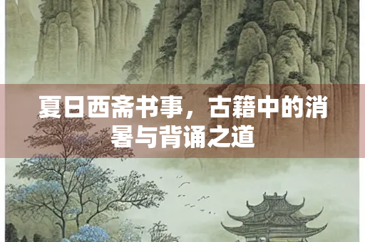 夏日西斋书事，古籍中的消暑与背诵之道