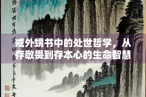 戒外甥书中的处世哲学，从存敬畏到存本心的生命智慧