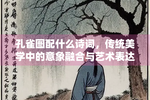 孔雀图配什么诗词，传统美学中的意象融合与艺术表达