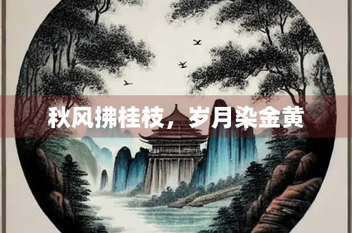 秋风拂桂枝，岁月染金黄