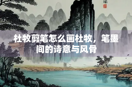 杜牧剪笔怎么画杜牧，笔墨间的诗意与风骨
