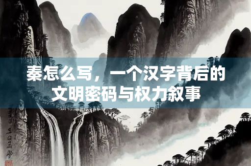 秦怎么写，一个汉字背后的文明密码与权力叙事