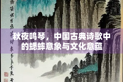 秋夜鸣琴，中国古典诗歌中的蟋蟀意象与文化意蕴