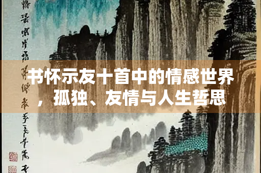 书怀示友十首中的情感世界，孤独、友情与人生哲思
