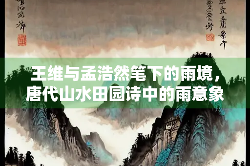 王维与孟浩然笔下的雨境，唐代山水田园诗中的雨意象探析