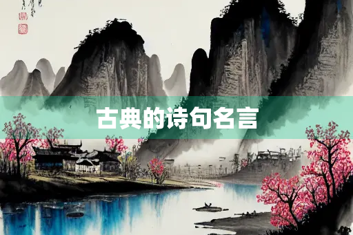 古典的诗句名言