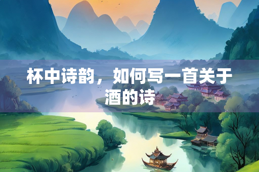 杯中诗韵，如何写一首关于酒的诗