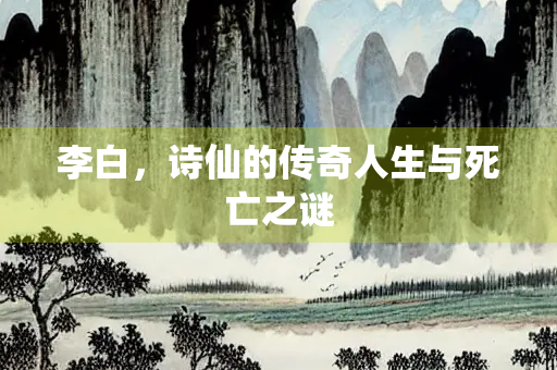 李白，诗仙的传奇人生与死亡之谜