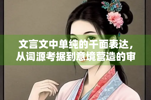 文言文中单纯的千面表达，从词源考据到意境营造的审美之旅