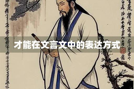 才能在文言文中的表达方式