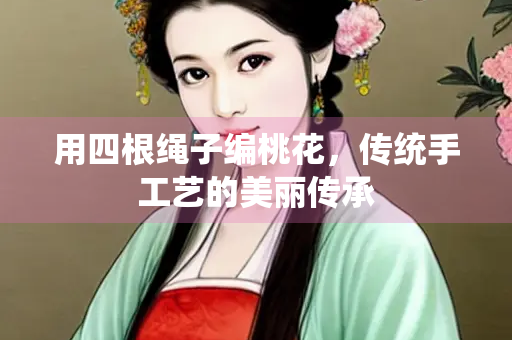 用四根绳子编桃花，传统手工艺的美丽传承