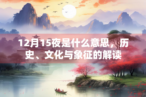 12月15夜是什么意思，历史、文化与象征的解读