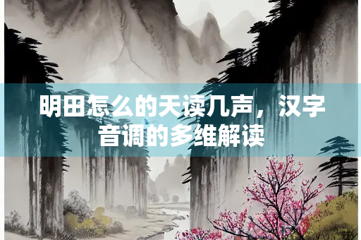 明田怎么的天读几声，汉字音调的多维解读