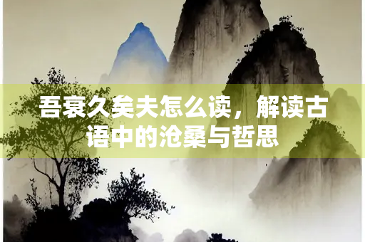 吾衰久矣夫怎么读，解读古语中的沧桑与哲思