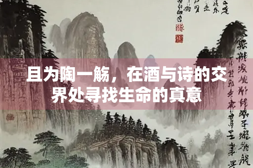 且为陶一觞，在酒与诗的交界处寻找生命的真意