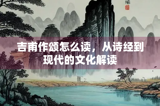 吉甫作颂怎么读，从诗经到现代的文化解读