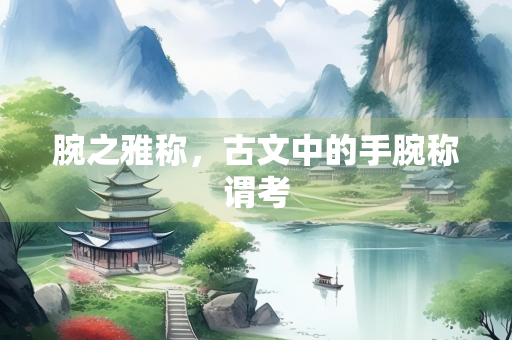 腕之雅称，古文中的手腕称谓考