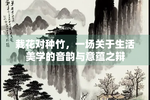 栽花对种竹，一场关于生活美学的音韵与意蕴之辩