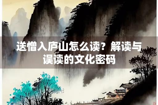 送憎入庐山怎么读？解读与误读的文化密码