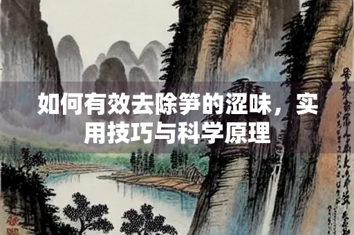 如何有效去除笋的涩味，实用技巧与科学原理