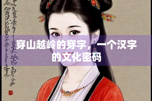 穿山越岭的穿字，一个汉字的文化密码
