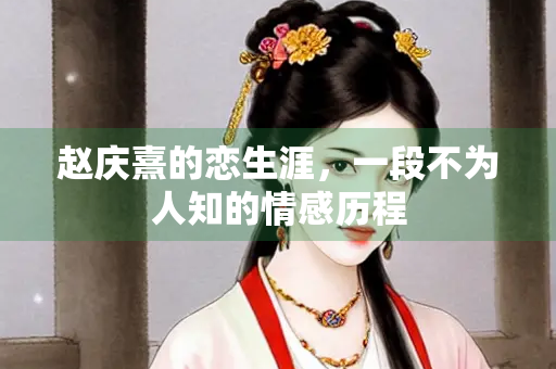 赵庆熹的恋生涯，一段不为人知的情感历程