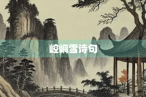 崆峒雪诗句