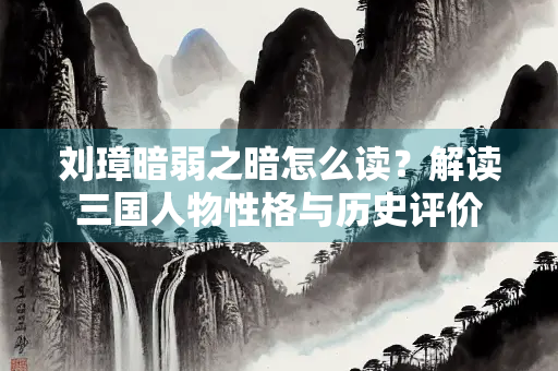 刘璋暗弱之暗怎么读？解读三国人物性格与历史评价