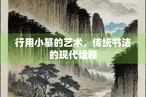 行用小纂的艺术，传统书法的现代诠释