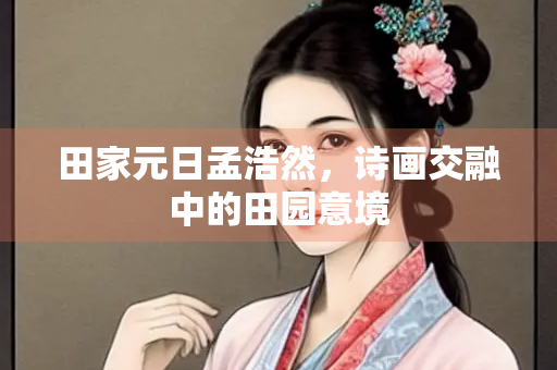 田家元日孟浩然，诗画交融中的田园意境