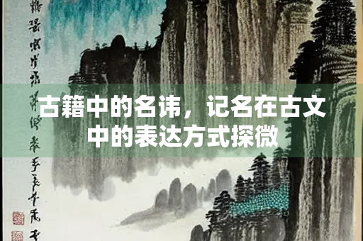 古籍中的名讳，记名在古文中的表达方式探微