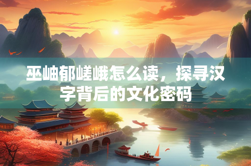 巫岫郁嵯峨怎么读，探寻汉字背后的文化密码