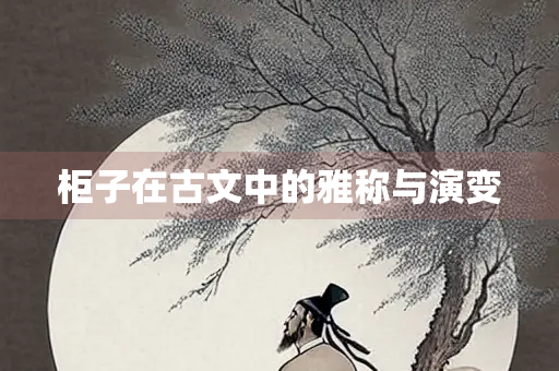 柜子在古文中的雅称与演变