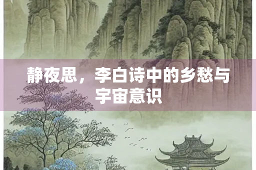 静夜思，李白诗中的乡愁与宇宙意识