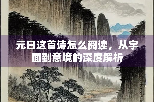 元日这首诗怎么阅读，从字面到意境的深度解析