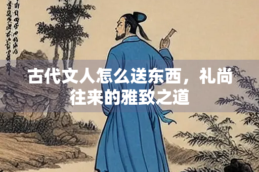 古代文人怎么送东西，礼尚往来的雅致之道