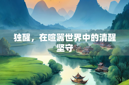 独醒，在喧嚣世界中的清醒坚守