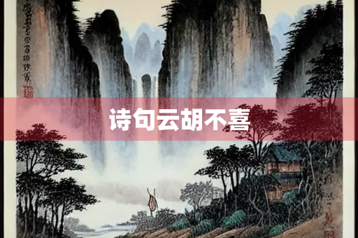 诗句云胡不喜