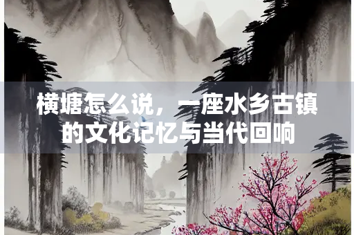 横塘怎么说，一座水乡古镇的文化记忆与当代回响