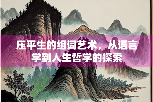 压平生的组词艺术，从语言学到人生哲学的探索